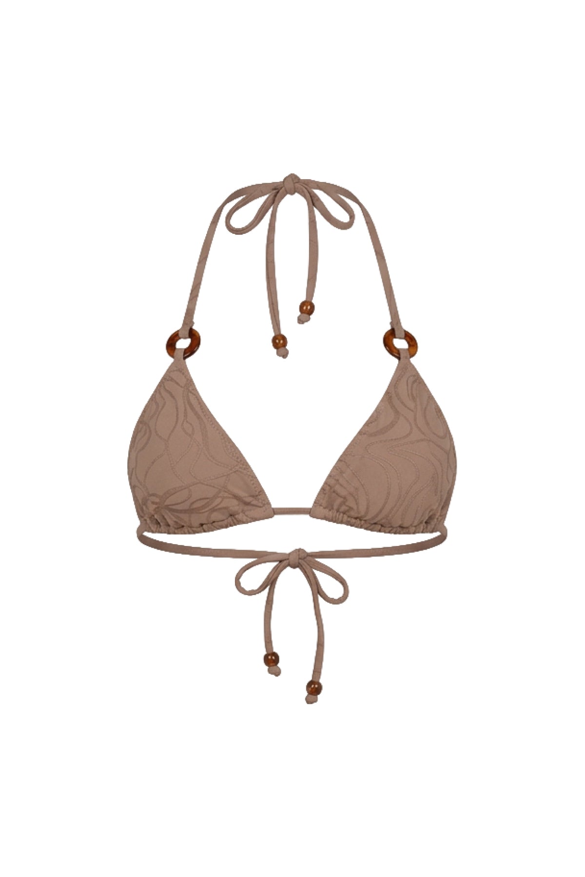 Mila / Latte Beige - Ring Triangle Top