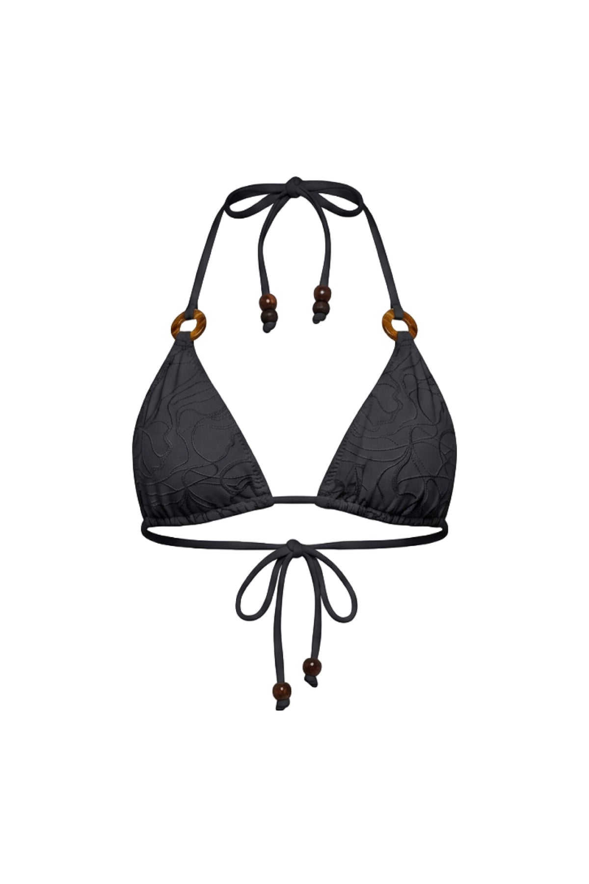 Mila / Midnight Black - Ring Triangle Top