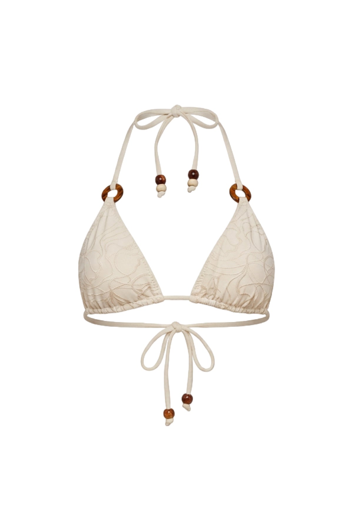 Mila / Raw Linen - Ring Triangle Top