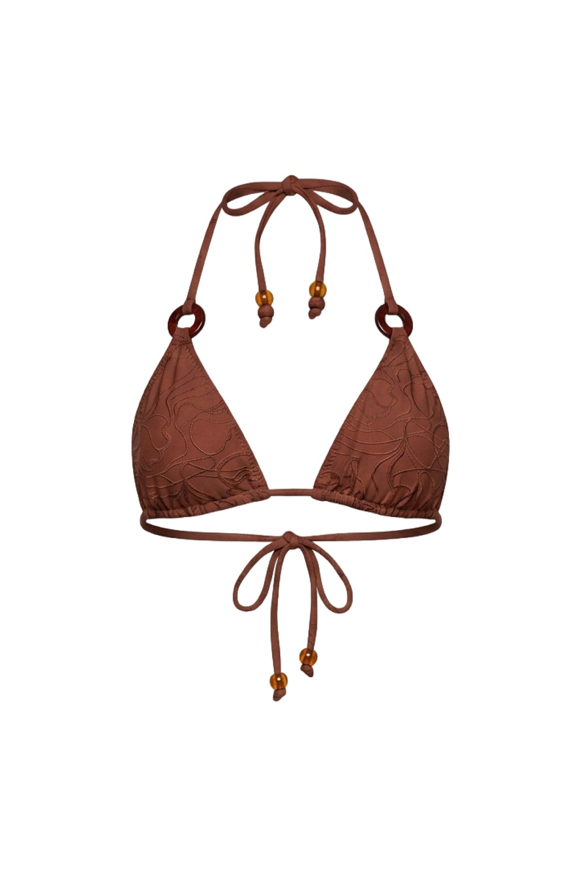 Mila / Roasted Coffee - Ring Triangle Top