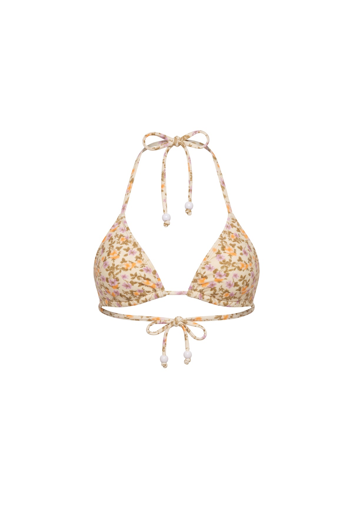 Triangle Bikini Top - Floral Garden Print